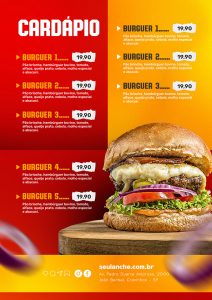 Cardápio Virtual Burgers Delivery