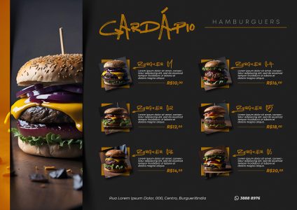Cardápio Virtual Burgers Gourmet