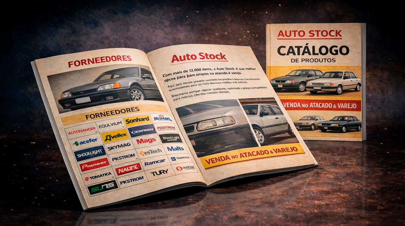 Design premium de catálogo para apresentação de produtos