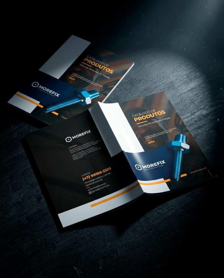 Catálogo detalhado com imagens e descrições de produtos