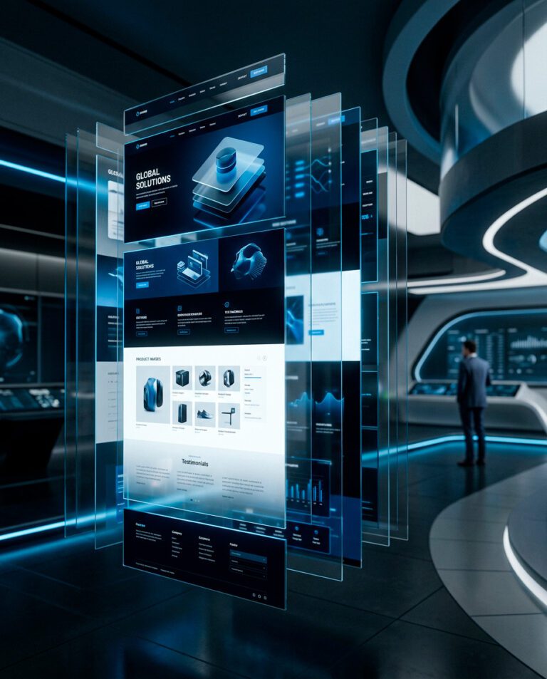 Criação de Sites Profissionais para Empresas | Blugnose - criação de site profissional para empresa com layout moderno