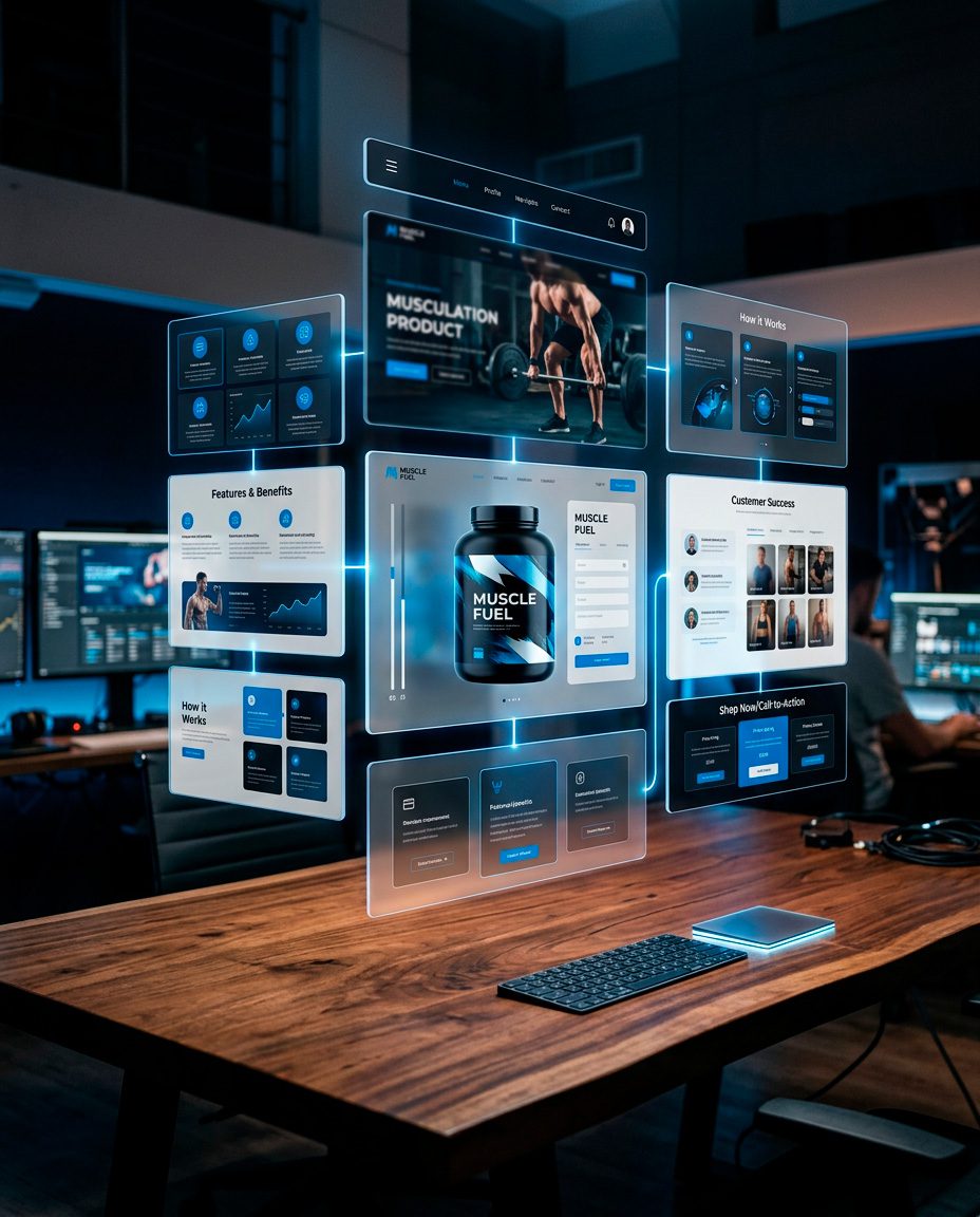 site empresarial com design limpo e estrutura organizada