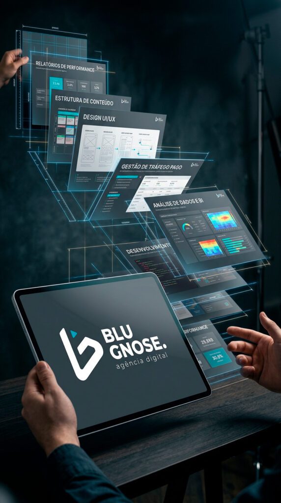 Apresentação corporativa criada com design estratégico e identidade visual