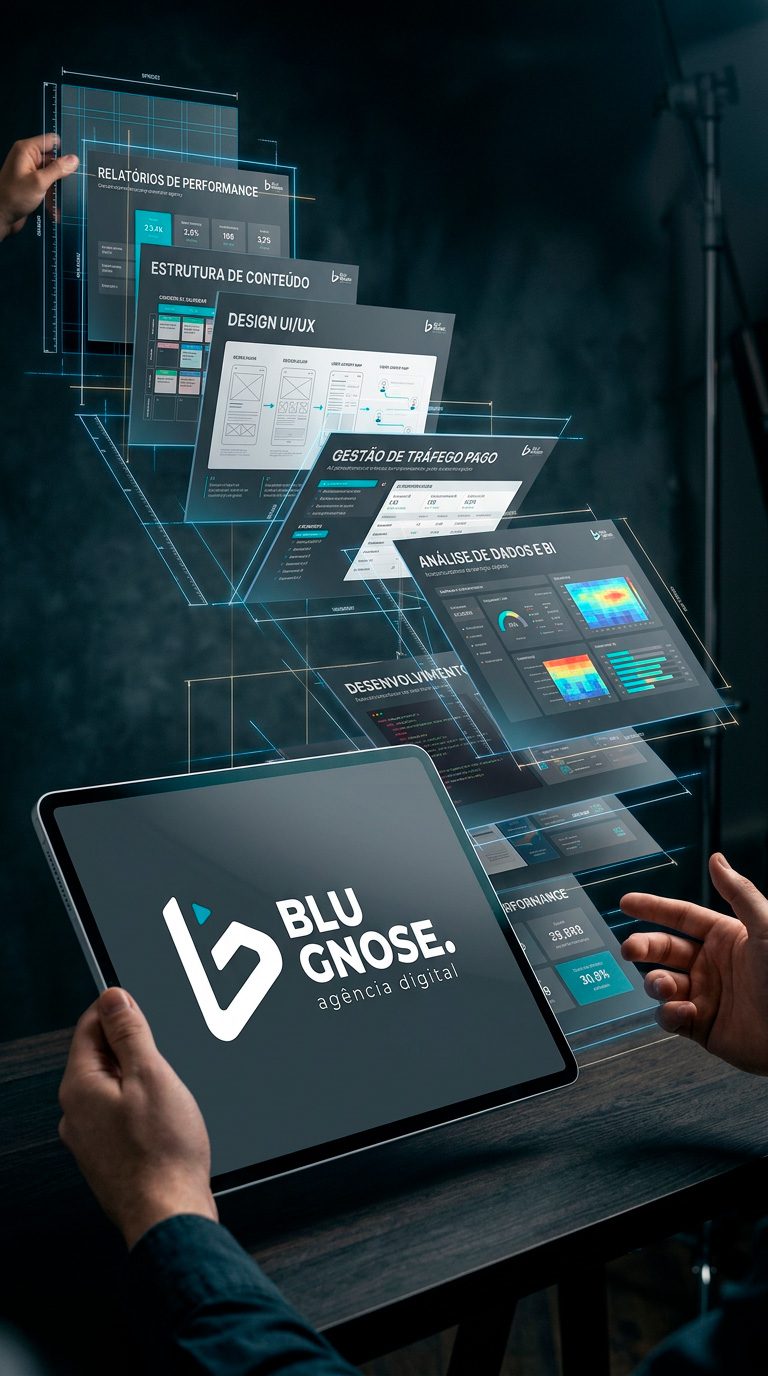 Apresentação corporativa criada com design estratégico e identidade visual
