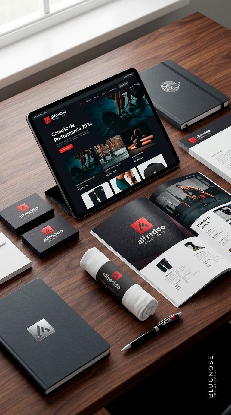 criação de material institucional profissional