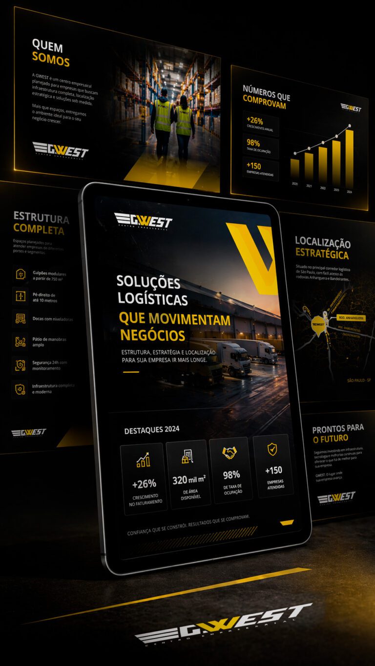 Criação de slides profissionais para reunião de negócios