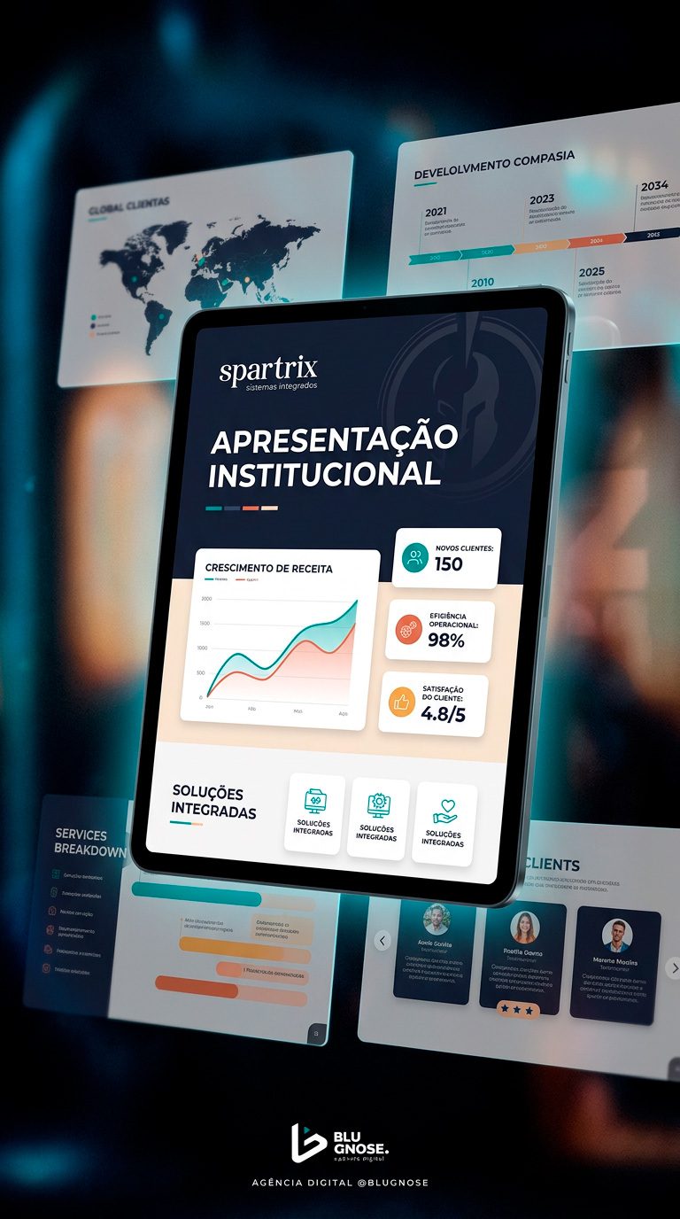 Flipbook digital criado para apresentação empresarial interativa