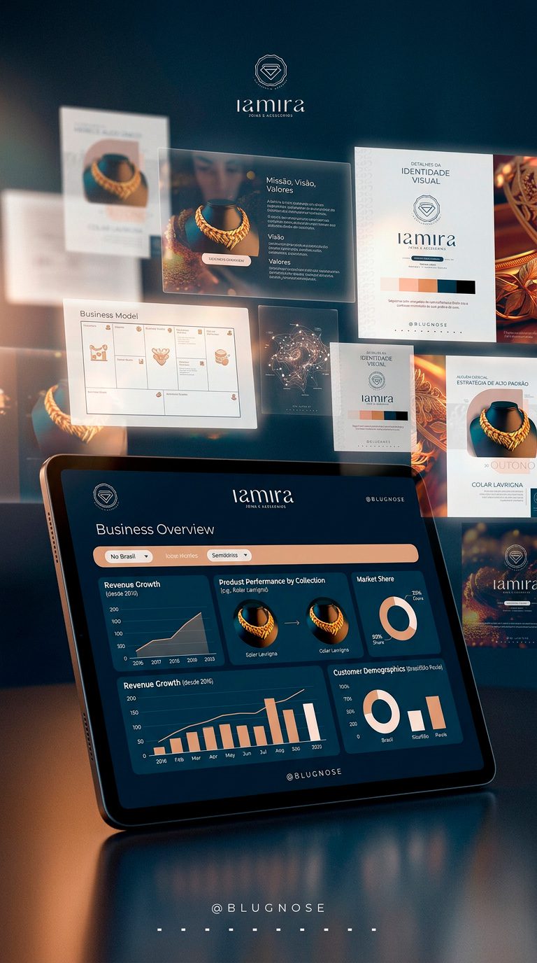 Slides com design moderno e estratégico criados para empresas