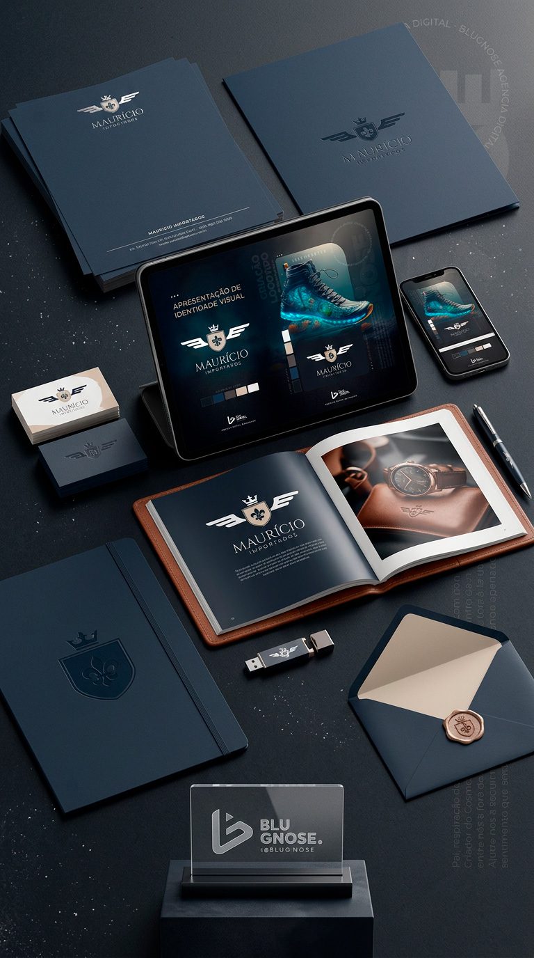 material corporativo profissional com identidade visual