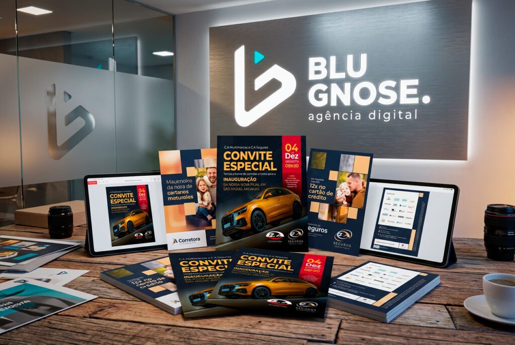 Cartão de visita personalizado com identidade visual aplicada