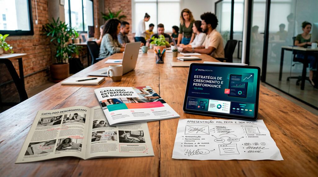 Materiais Comerciais e Apresentações Profissionais para Empresas