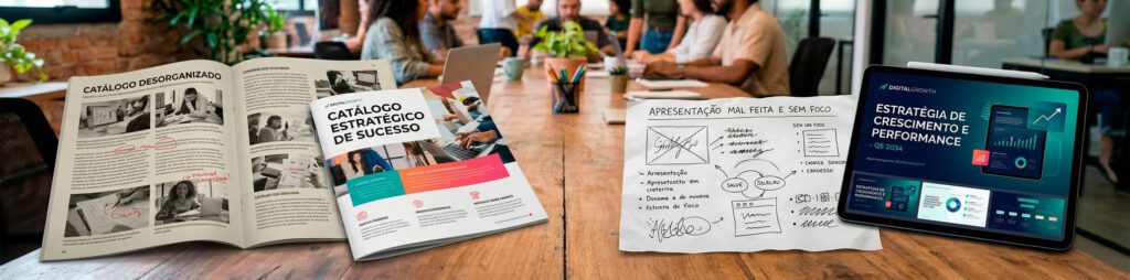 Materiais Comerciais e Apresentações Profissionais para Empresas