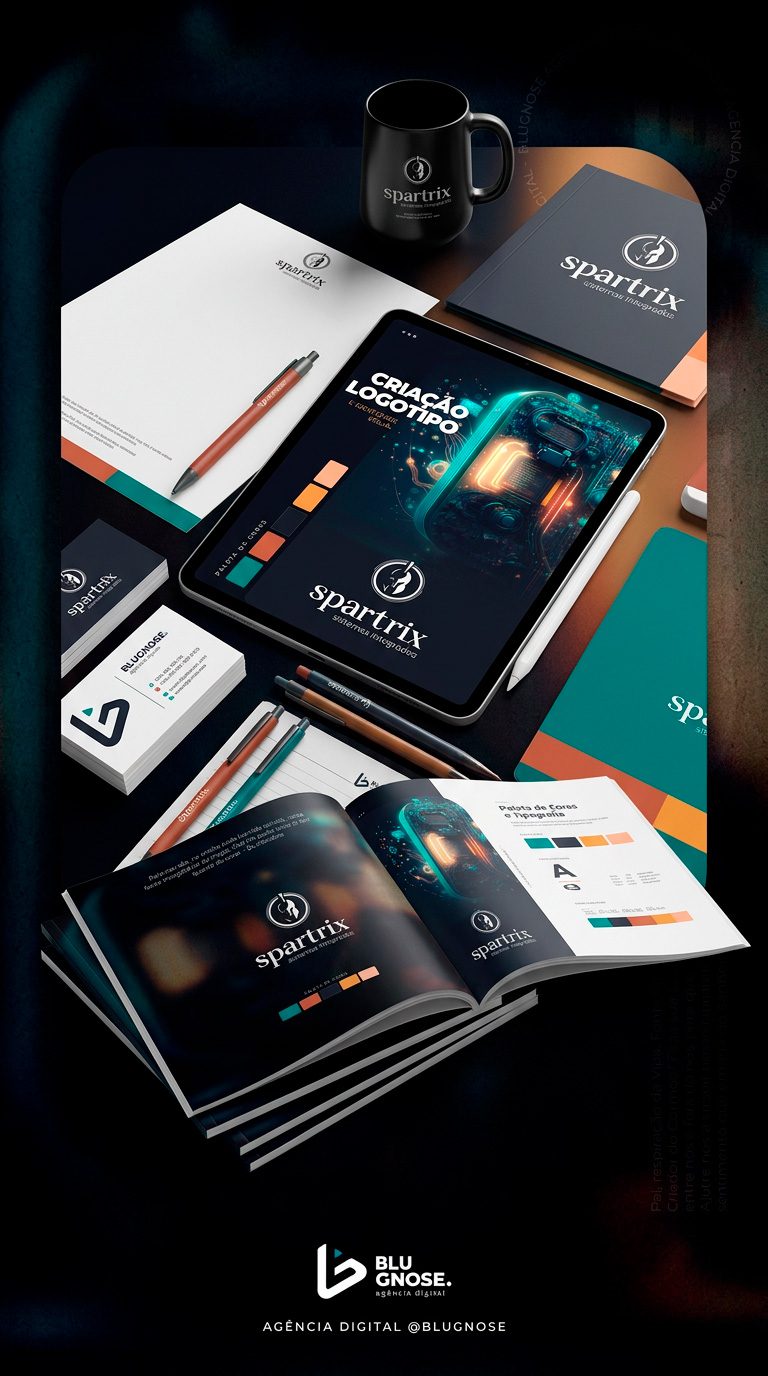 apresentação de negócios com estrutura clara