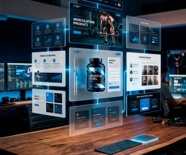 site empresarial com design limpo e estrutura organizada